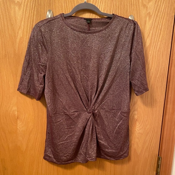 Ann Taylor Tops Large Sparkly Purple Ann Taylor Shirt Poshmark